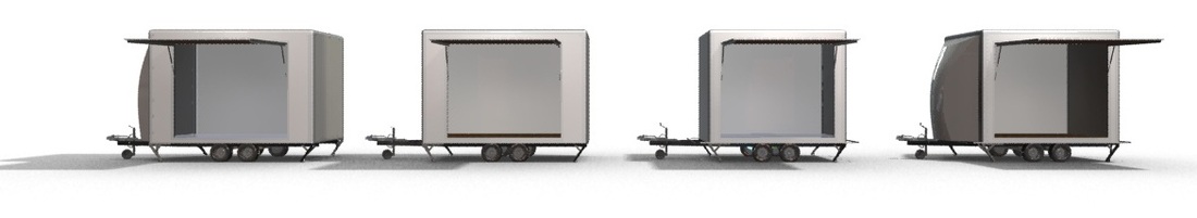 Small exhibition trailer range