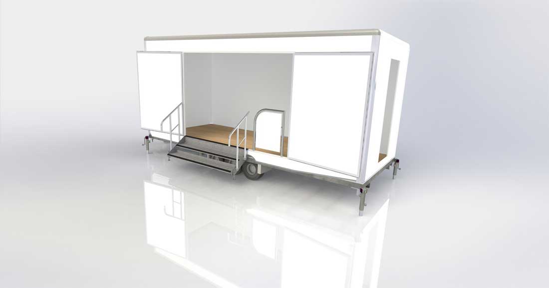 6.5m-7m Exhibition Trailer Low-Height Tri Axle From £12,729
