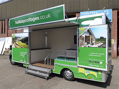 holiday cottage promotional event van