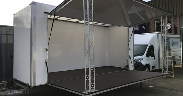 Why not commission a Masters 3.5t stage trailer for your next event.