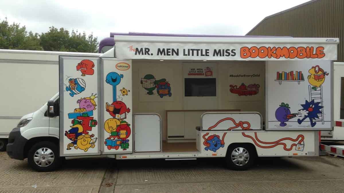Mr Men Little Miss Bookmobile van