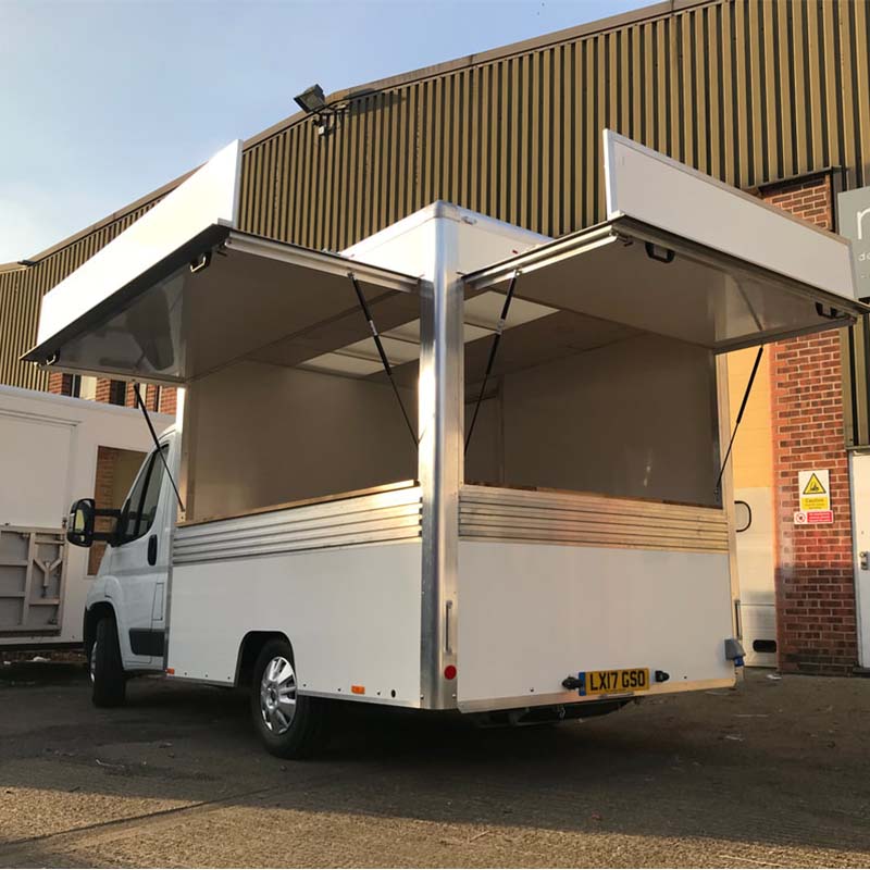 If you are after something a bit different then why not have an all in one bar van - under 3,500kg's and ready to drive on a standard driving licence.